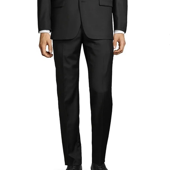 Ralph Lauren Flat-Front Wool-Blend Suit Pants - Picture 2 of 6